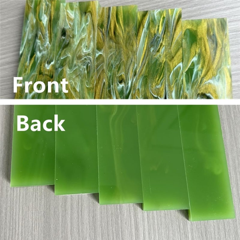 Uotowell Pre-Cut Epoxy Resin Scales Blanks for Decorative Inlays in Guitar Bodies, Necks, Engraved Knife Handle and Gun Grips - Image 5